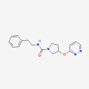 N-phenethyl-3-(pyridazin-3-yloxy)pyrrolidine-1-carboxamide