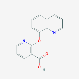 molecular formula C15H10N2O3 B2945526 2-(喹啉-8-氧基)烟酸 CAS No. 1010909-17-7