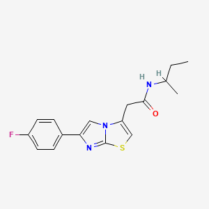 molecular formula C17H18FN3OS B2945528 N-(sec-butyl)-2-(6-(4-fluorophenyl)imidazo[2,1-b]thiazol-3-yl)acetamide CAS No. 897463-69-3