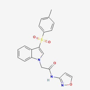 N-(isoxazol-3-yl)-2-(3-tosyl-1H-indol-1-yl)acetamide