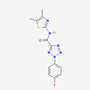 N-(4,5-dimethylthiazol-2-yl)-2-(4-fluorophenyl)-2H-tetrazole-5-carboxamide