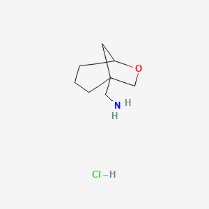 6-Oxabicyclo[3.2.1]octan-1-ylmethanamine;hydrochloride