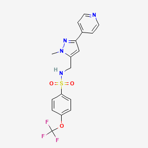 N-[(2-Methyl-5-pyridin-4-ylpyrazol-3-yl)methyl]-4-(trifluoromethoxy)benzenesulfonamide