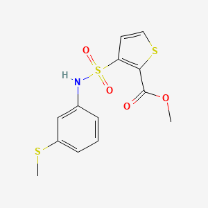Methyl 3-({[3-(methylthio)phenyl]amino}sulfonyl)thiophene-2-carboxylate