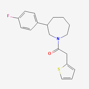 molecular formula C18H20FNOS B2945640 1-(3-(4-Fluorophenyl)azepan-1-yl)-2-(thiophen-2-yl)ethanone CAS No. 1797545-89-1
