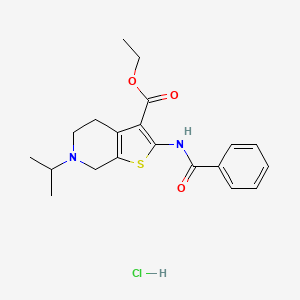 Ethyl 2-benzamido-6-isopropyl-4,5,6,7-tetrahydrothieno[2,3-c]pyridine-3-carboxylate hydrochloride