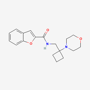N-[(1-Morpholin-4-ylcyclobutyl)methyl]-1-benzofuran-2-carboxamide