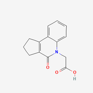 (4-oxo-1,2,3,4-tetrahydro-5H-cyclopenta[c]quinolin-5-yl)acetic acid