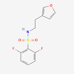 2,6-difluoro-N-(2-(furan-3-yl)ethyl)benzenesulfonamide