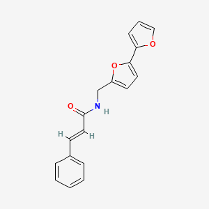 N-([2,2'-bifuran]-5-ylmethyl)cinnamamide