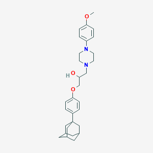 1-[4-(1-Adamantyl)phenoxy]-3-[4-(4-methoxyphenyl)piperazin-1-yl]propan-2-ol