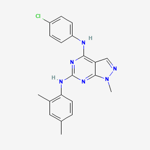 N~4~-(4-chlorophenyl)-N~6~-(2,4-dimethylphenyl)-1-methyl-1H-pyrazolo[3,4-d]pyrimidine-4,6-diamine