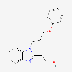 molecular formula C18H20N2O2 B2945700 2-[1-(3-苯氧基丙基)苯并咪唑-2-基]乙醇 CAS No. 941479-33-0