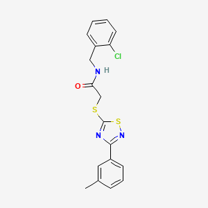N-(2-chlorobenzyl)-2-((3-(m-tolyl)-1,2,4-thiadiazol-5-yl)thio)acetamide