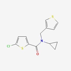 5-chloro-N-cyclopropyl-N-(thiophen-3-ylmethyl)thiophene-2-carboxamide