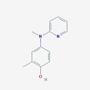 molecular formula C13H14N2O B2945733 2-Methyl-4-[methyl(pyridin-2-yl)amino]phenol CAS No. 1397195-15-1