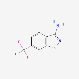 molecular formula C8H5F3N2S B2945743 6-(三氟甲基)苯并[d]异噻唑-3-胺 CAS No. 657348-87-3