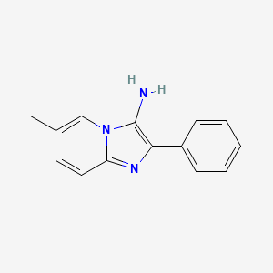 molecular formula C14H13N3 B2945744 6-甲基-2-苯基咪唑并[1,2-a]吡啶-3-胺 CAS No. 851879-19-1