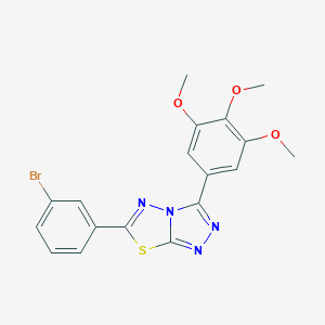 6-(3-Bromophenyl)-3-(3,4,5-trimethoxyphenyl)[1,2,4]triazolo[3,4-b][1,3,4]thiadiazole