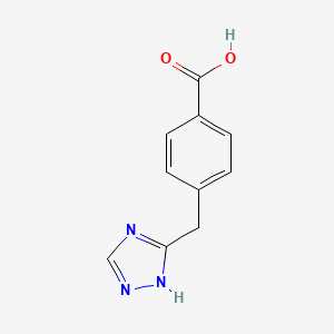 molecular formula C10H9N3O2 B2945752 4-(4H-1,2,4-triazol-3-ylmethyl)benzoic acid CAS No. 1423033-63-9