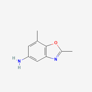molecular formula C9H10N2O B2945753 2,7-Dimethyl-1,3-benzoxazol-5-amine CAS No. 1231749-61-3