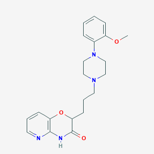molecular formula C21H26N4O3 B2945756 2-{3-[4-(2-methoxyphenyl)piperazin-1-yl]propyl}-2H,3H,4H-pyrido[3,2-b][1,4]oxazin-3-one CAS No. 1272756-28-1