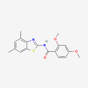 N-(4,6-dimethyl-1,3-benzothiazol-2-yl)-2,4-dimethoxybenzamide