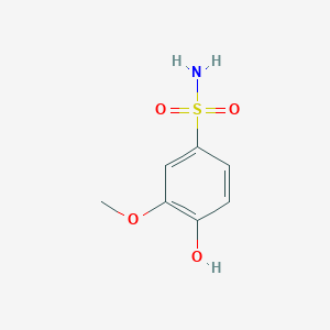 4-Hydroxy-3-methoxybenzene-1-sulfonamide