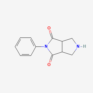 molecular formula C12H12N2O2 B2945803 2-苯基四氢吡咯并[3,4-c]吡咯-1,3-二酮 CAS No. 86732-43-6