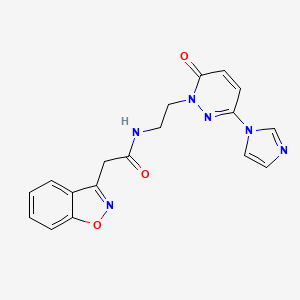 N-(2-(3-(1H-imidazol-1-yl)-6-oxopyridazin-1(6H)-yl)ethyl)-2-(benzo[d]isoxazol-3-yl)acetamide