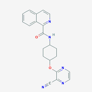 N-((1r,4r)-4-((3-cyanopyrazin-2-yl)oxy)cyclohexyl)isoquinoline-1-carboxamide