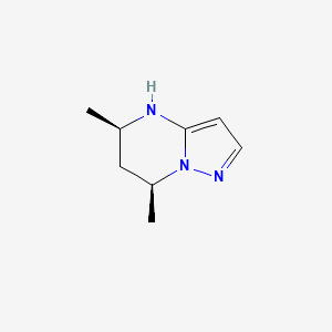 molecular formula C8H13N3 B2945824 (5R,7S)-5,7-Dimethyl-4,5,6,7-tetrahydropyrazolo[1,5-a]pyrimidine CAS No. 2416218-65-8