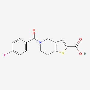5-(4-Fluorobenzoyl)-4,5,6,7-tetrahydrothieno[3,2-c]pyridine-2-carboxylic acid