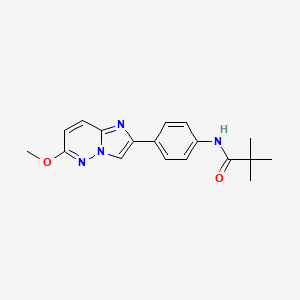 N-(4-(6-methoxyimidazo[1,2-b]pyridazin-2-yl)phenyl)pivalamide