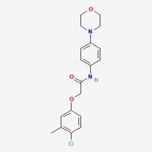 2-(4-chloro-3-methylphenoxy)-N-(4-morpholin-4-ylphenyl)acetamide