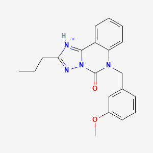 molecular formula C20H20N4O2 B2945854 6-[(3-methoxyphenyl)methyl]-2-propyl-5H,6H-[1,2,4]triazolo[1,5-c]quinazolin-5-one CAS No. 2380177-63-7
