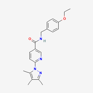 N-(4-ethoxybenzyl)-6-(3,4,5-trimethyl-1H-pyrazol-1-yl)nicotinamide