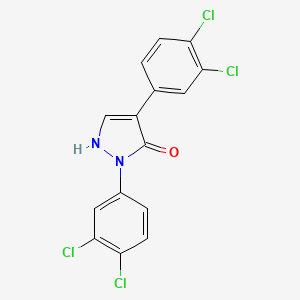 2,4-bis(3,4-dichlorophenyl)-1,2-dihydro-3H-pyrazol-3-one