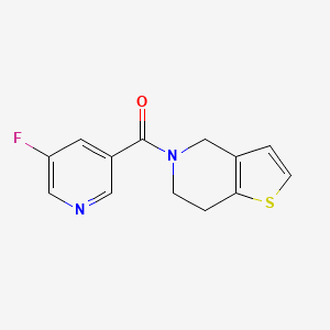 molecular formula C13H11FN2OS B2945902 (6,7-dihydrothieno[3,2-c]pyridin-5(4H)-yl)(5-fluoropyridin-3-yl)methanone CAS No. 2034295-26-4