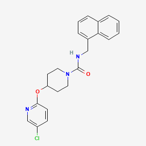 molecular formula C22H22ClN3O2 B2945919 4-((5-chloropyridin-2-yl)oxy)-N-(naphthalen-1-ylmethyl)piperidine-1-carboxamide CAS No. 1448135-71-4
