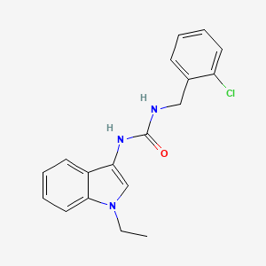 molecular formula C18H18ClN3O B2945925 1-(2-chlorobenzyl)-3-(1-ethyl-1H-indol-3-yl)urea CAS No. 941988-14-3