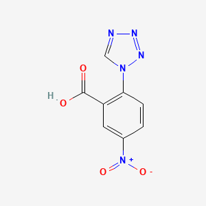 molecular formula C8H5N5O4 B2945939 5-硝基-2-(1H-1,2,3,4-四唑-1-基)苯甲酸 CAS No. 926199-53-3