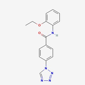 molecular formula C16H15N5O2 B2945945 N-(2-ethoxyphenyl)-4-(1H-tetrazol-1-yl)benzamide CAS No. 887348-91-6