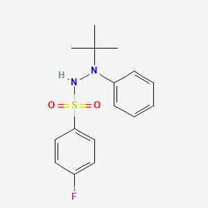N'-(tert-butyl)-4-fluoro-N'-phenylbenzenesulfonohydrazide