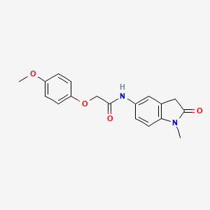 2-(4-methoxyphenoxy)-N-(1-methyl-2-oxoindolin-5-yl)acetamide