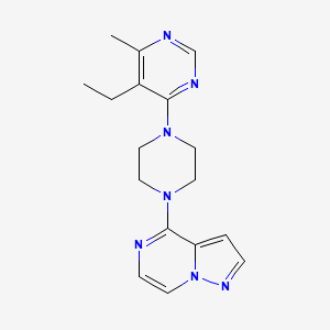 4-[4-(5-Ethyl-6-methylpyrimidin-4-yl)piperazin-1-yl]pyrazolo[1,5-a]pyrazine