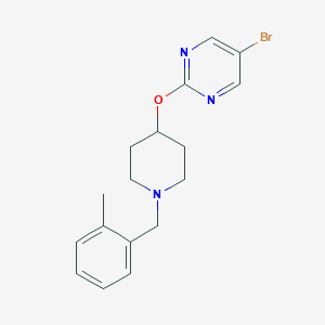 5-Bromo-2-[1-[(2-methylphenyl)methyl]piperidin-4-yl]oxypyrimidine