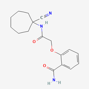 2-{[(1-Cyanocycloheptyl)carbamoyl]methoxy}benzamide