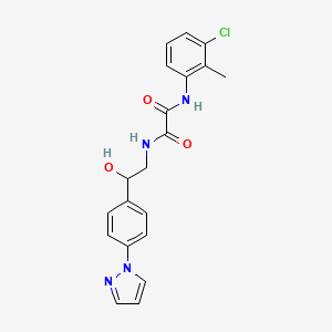 N-(3-chloro-2-methylphenyl)-N'-{2-hydroxy-2-[4-(1H-pyrazol-1-yl)phenyl]ethyl}ethanediamide