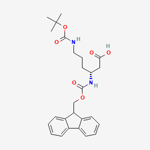 Fmoc-beta-3-D-homoornthine(Boc)